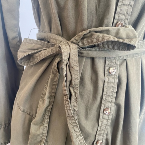 Trench styled shirt dress with waste tie - Picture 4 of 4